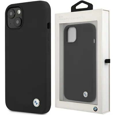Produktbild von Etui Bmw Bmhcp13Ssilbk Iphone 13 Mini 5.4"" Czarny/Schwarz Hardcase Silikon Unterschrift