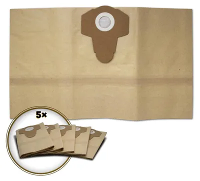 Produktbild von 5 Staubsaugerbeutel passend für Parkside Nass-Trockensauger Modelle PNTS 30, 1250/9, 1300, 1400, 1500