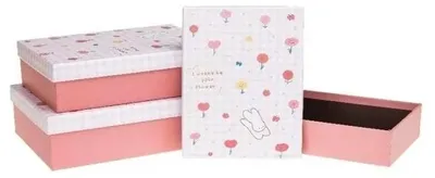 Obrázek produktu pro Dárková krabička, 3 ks, králíček ROZETTE