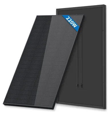 N-Type 220W Solarmodul 12V schwarz für Wohnmobil, Boot, Balkon