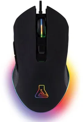 Produktbild von Gaming-Maus - Schwarz, kabelgebunden - 800 bis 12800 dpi - Optischer Sensor - 6 Tasten