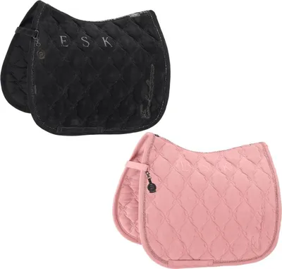 Produktbild von Eskadron Platinum Schabracke " VELOURS CRYSTAL " Form - Dressur Farbe - black
