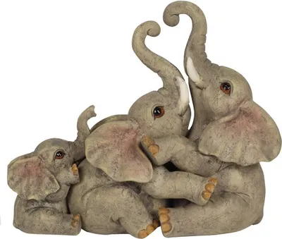 Produktbild von Something Different - Ornament "Animal Families", Elefant SD2992 (Einheitsgröße) (Grau)