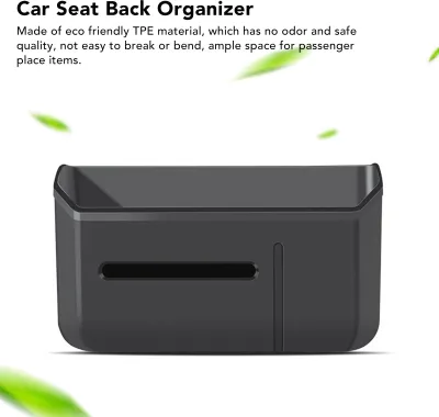Obrázek produktu pro Úložný box pro opěradlo zadních sedadel, organizér zadních sedadel z TPE, přihrádka, náhrada pro Tesla Model 3 Y