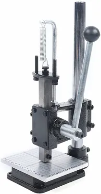 Produktbild von Prägemaschine Prägepresse Manuelle   Stanzmaschine Lederdruckmaschine Lochpresse   Lederstanzung Stanzwerkzeug   für Lederhandwerk