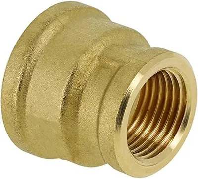Produktbild von Messing Reduziermuffe, 3/4" x 1/2" Innengewinde, für Rohrverbindungen