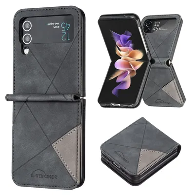 Produktbild von König Design Hülle kompatibel mit Samsung Galaxy Z Flip4 5G Kunststoff Soft Handyhülle - Handy Case Schwarz