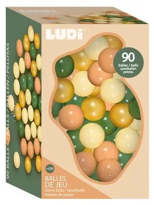 Produktbild von Ludi Spielbälle sensorisches Spielzeug 90 Stück Bällebad Baby
