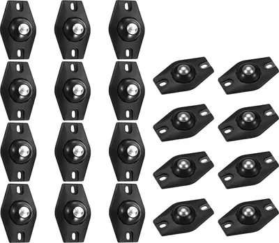 Produktbild von 20 Stück Mini-Lenkrollen mit Selbstklebefunktion, kleine Rollen, Möbelrollen, Mini-Rollen, Mini-Universalrollen mit Selbstklebefunktion
