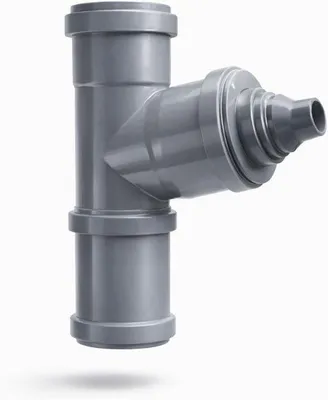 Produktbild von Famanu Regenwasserauffangbehälter DN 50 mit Abfluss DN 32 – Regenrohranschluss mit integriertem Überlauf