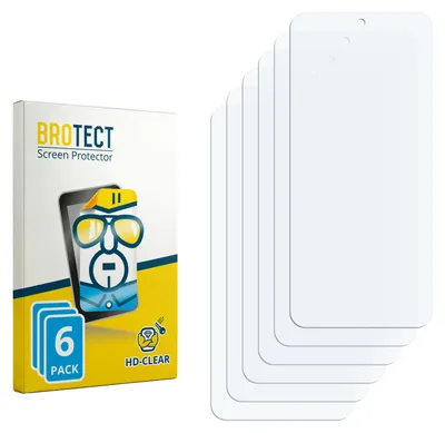 Produktbild von 6x Für Honor X7d 5G Schutzfolie BROTECT Displayschutz Display Schutz Folie Klar Transparent