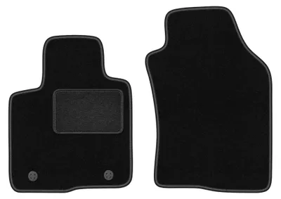 Obrázok produktu pre Predné velúrové koberce pre: Lancia Ypsilon III 2011- (hatchback) – 2 ks, čierne, na mieru – Wielganizator LUX – verzia W0770