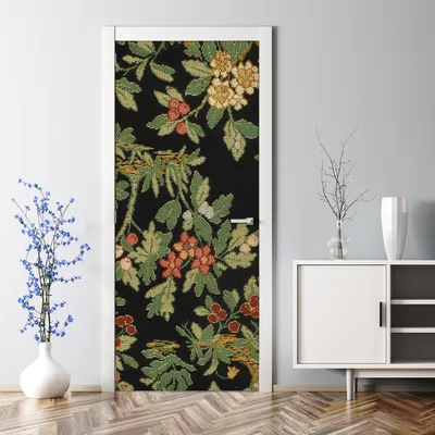 Produktbild von Dekorative Türposter Klebefolie selbstklebend Wandaufkleber Blumen Schmetterling 70 x 200 cm