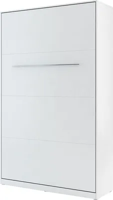 Produktbild von MIRJAN24 Schrankbett Concept Pro CP-02 Vertical, Wandklappbett inkl. Lattenrost, Schrank mit Klappbett (120x200 cm, Weiß Matt / Weiß Matt)