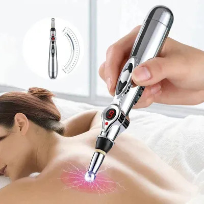 Produktbild von TriggerPen EMS Massagestift – 9 Intensitätsstufen, 6 Impulsmodi, 3 wechselbare Aufsätze