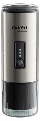 Image de Machine à expresso de voyage 3-en-1 – Machine à café USB/12V – Compatible avec les capsules Nespresso et Dolce – Peut également être e avec du café moulu – Boîtier en acier inoxydable – Argent