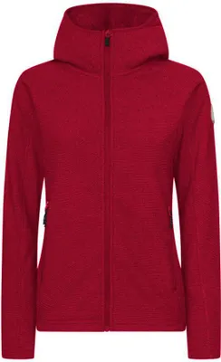 Produktbild von Rock Experience Crystal Fleece Mit Durchgehendem Reißverschluss Rot L Damen Rot L