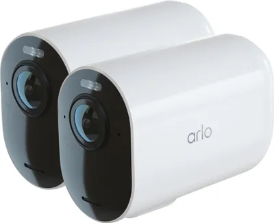 Produktbild von Arlo Ultra 2 XL - Netzwerk-Überwachungskamera - Bullet - wasserfest-Neigung - Farbe (Tag&Nacht) - 3840 x 2160 - Audio - Wi-Fi (Packung mit 2)