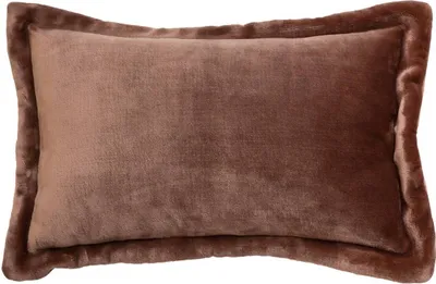 Produktbild von Flanellkissen cuddly braun 38x58cm  - Atmosphera créateur d'intérieur