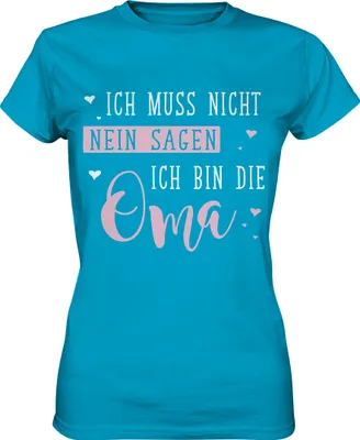 Produktbild von Oma lustiges Damen Premium T-Shirt – Atoll / XS