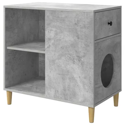 Obrázek produktu pro vidaXL Betonový domek pro kočky 72 x 42,5 x 70 cm materiál na bázi dřeva