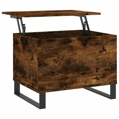 Image de vidaXL Table basse chêne fumé 60x44,5x45 cm Bois composite