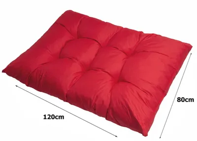 Produktbild von Palettenkissen 120×80 cm – Bequemes Sitzkissen für Palettensofa und Gartenlounge Palettenkissen Rot Gartenkissen, palettenkissen outdoor