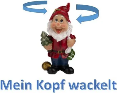 Produktbild von Wackel Gartenzwerg - 16 cm Höhe