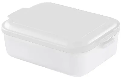 Image de Boîte de conservation "Universal-Box" - Boîte à provisions pratique avec poignées, boîte à lunch robuste, passe au micro-ondes, sans BPA &  Germany - Blanc