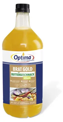Produktbild von Optima Bratgold mit Buttergeschmack halbflüssiges Pflanzenfett 2000ml