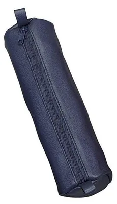 Zdjęcie produktu dla Alassio® 43139 Piórnik skórzany w rolce niebieski