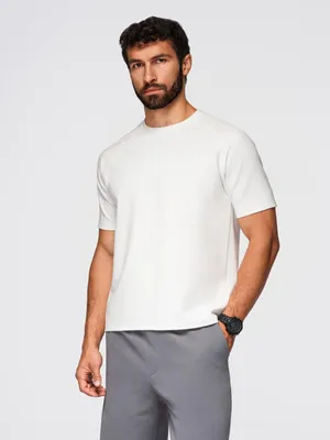 Produktbild von Ombre Clothing Kurzarmhemd für Männer Zlidive weiß L