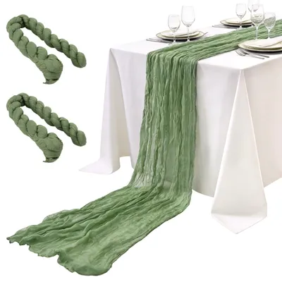 Obrázok produktu pre Béžové obrusy, 3 kusy, 90 x 400 cm, vhodné na zdobenie stola