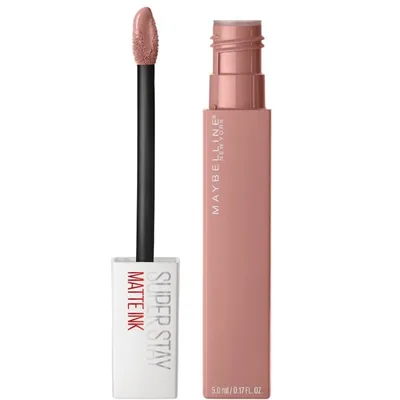 Image de Maybelline Rouge à lèvres liquide longue durée Super Stay Matte Ink 60 Poet, 5 ml