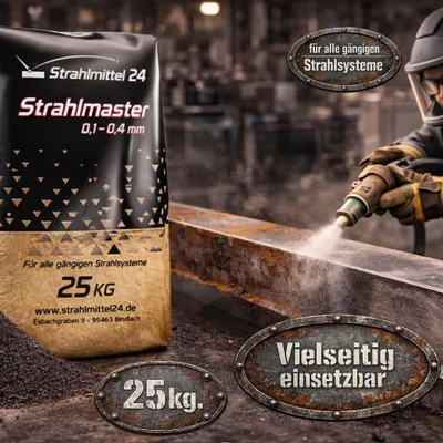 Produktbild von 25 kg Strahlmaster Strahlmittel 0,2-1,0 mm