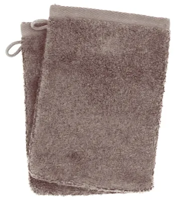 Produktbild von Set mit 2 Waschlappen in Taupe, 16 x 21 cm