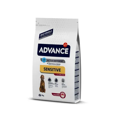 Produktbild von ADVANCE Sensitive Lamm & Reis - Trockenfutter mit Lamm für ernährungssensible Hunde 3kg