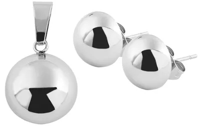 Produktbild von Akzent Damen Schmuckset Kornelia Edelstahl silber