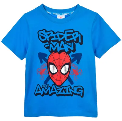 Produktbild von T-Shirt Spider-Man Blau 104 cm