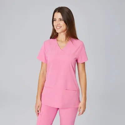 Produktbild von EXNER Damen Schlupf-Kasack, slim-fit, stretch, tailliert, kurzarm