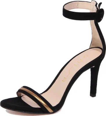 Produktbild von 2097J sandalo donna schwarz/bronze UNISA WAYANA Wildlederschuh Sandale Frau