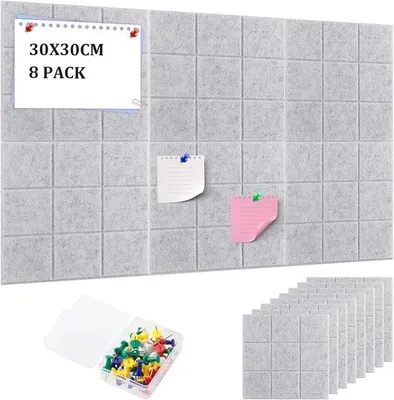 Immagine prodotto di Bacheca autoadesiva 30x30 cm, confezione da 8 pezzi, foto