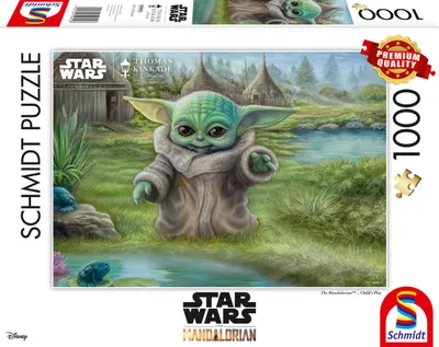 Obrázek produktu pro Schmidt Spiele Thomas Kinkade Studios: Star Wars The Mandalorian - Grogu The Child, puzzle (1000 dílků) - Schmidt Spiele 59955 - (Počet dílků / až 2000)