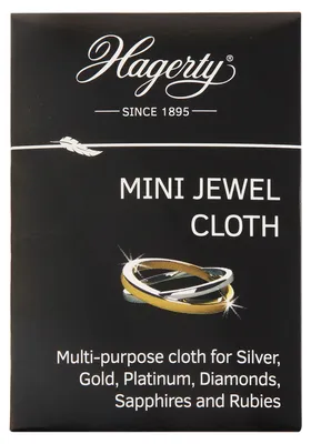 Productafbeelding van Hagerty Mini Polijstdoek voor Zilver en Goud 9 x 12 cm