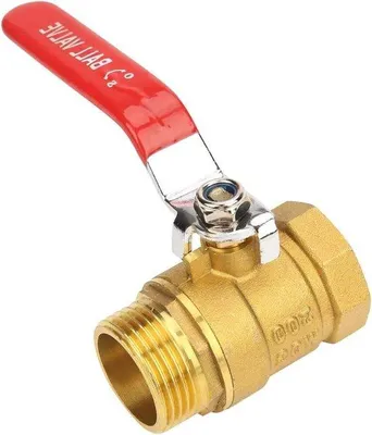 Image de Robinet à boisseau sphérique en laiton 1 pouce BSP DN25, robinet d'arrêt d'eau