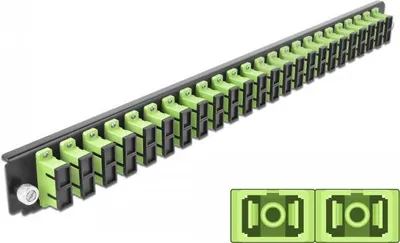Image de DELOCK 19 LWL Spleißbox 24 Port SC Duplex lindgrün