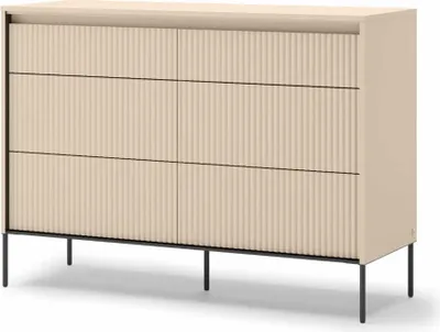 Produktbild von YOURHOUSE24 Kommode 6s TREND Schlafzimmer TS-06 mit Beleuchtung – sandbeige