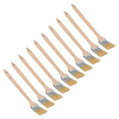 Produktbild von ® 10er Set Heizkörperpinsel 50 mm Winkelpinsel Lasurpinsel Lackierpinsel Malerpinsel Holzpinsel für Schwer Zugängliche Stellen