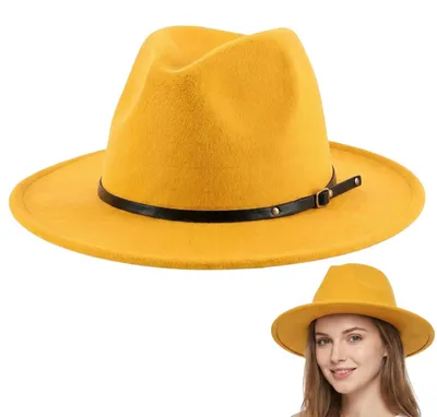Produktbild von Einheitsgröße Fedora-Hut mit verstellbarem Band