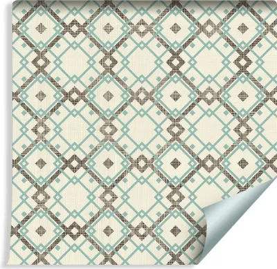 Zdjęcie produktu dla Tapeta Dekoracja Ścienna 3D Flizelinowa GEOMETRYCZNY WZÓR w Stylu Retro Abstrakcja do Salonu